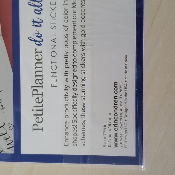 Office Accessories Planner Stickers and Paper Clips by Erin Condren NEW - Picture 6 of 7